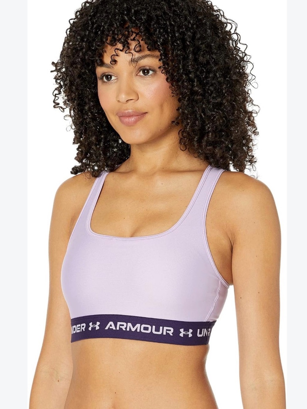 Under Armour Women’s Lilac Sports Bra with Branded Band Size Small